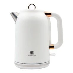 Smith & Nobel 1.7 Litre Kettle White And Rose Gold SNRGK25W -Breville Store BP635985 nc