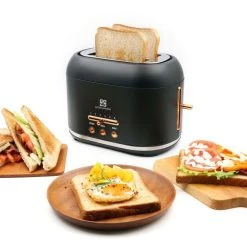 Smith & Nobel 2 Slice Toaster Black And Rose Gold SNRGT25B 6 Smith & Nobel 2 Slice Toaster Black And Rose Gold SNRGT25B -Breville Store BP635987 nc 2