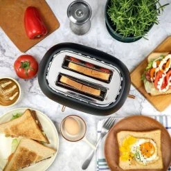 Smith & Nobel 2 Slice Toaster White And Rose Gold SNRGT25B