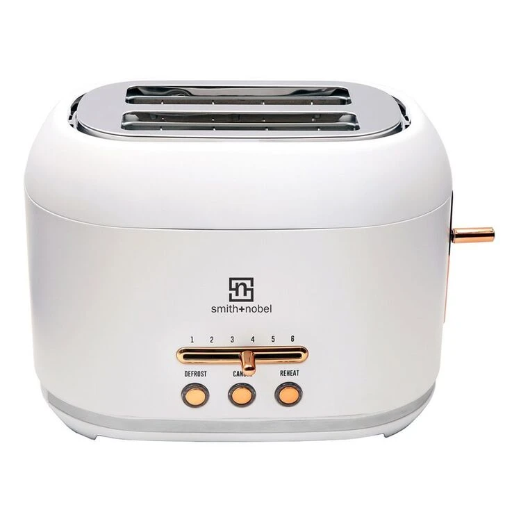 Smith & Nobel 2 Slice Toaster White And Rose Gold SNRGT25B 5 Smith & Nobel 2 Slice Toaster White And Rose Gold SNRGT25B - Image 5