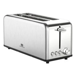 Smith & Nobel 4 Slice Stainless Steel Long Toaster With Anti-Jam Function TM8230