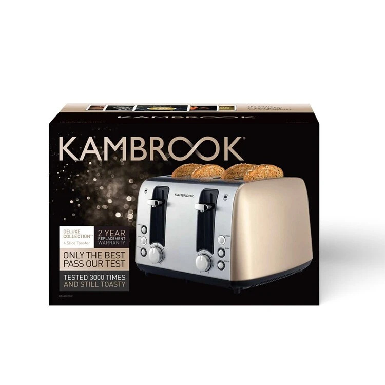 Kambrook Deluxe Collection 4 Slice Toaster 1 Kambrook Deluxe Collection 4 Slice Toaster