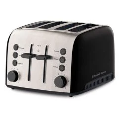 Russell Hobbs Brooklyn 4 Slice Toaster Black -Breville Store SP 567563