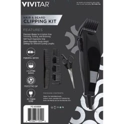 Vivitar 10 Piece Hair And Beard Clipping Kit