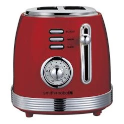 Smith & Nobel Retro 2 Slice Toaster Red