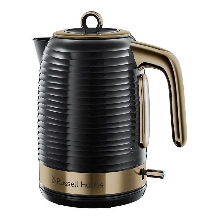 Russell Hobbs Inspire Kettle Black Brass 1 Russell Hobbs Inspire Kettle Black Brass