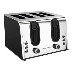 Smith & Nobel Stainless Steel 4 Slice Toaster Matte Black