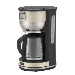 Smith & Nobel 1.4L Retro Design Coffee Maker Cream SNRETROCF