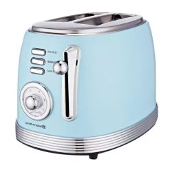 Smith & Nobel Retro Design 2 Slice Toaster Blue
