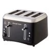 Russell Hobbs Addison Black 4 Slice Toaster