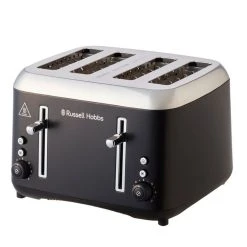 Russell Hobbs Addison Black 4 Slice Toaster