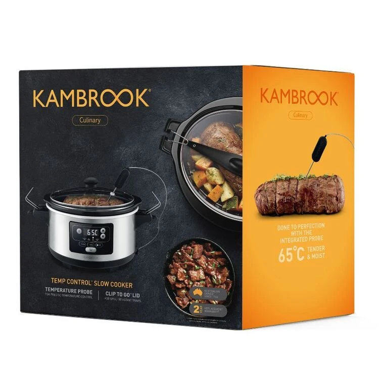 Kambrook Slow Cooker Temp Control 5.5L KSC655BSS 2 Kambrook Slow Cooker Temp Control 5.5L KSC655BSS - Image 2